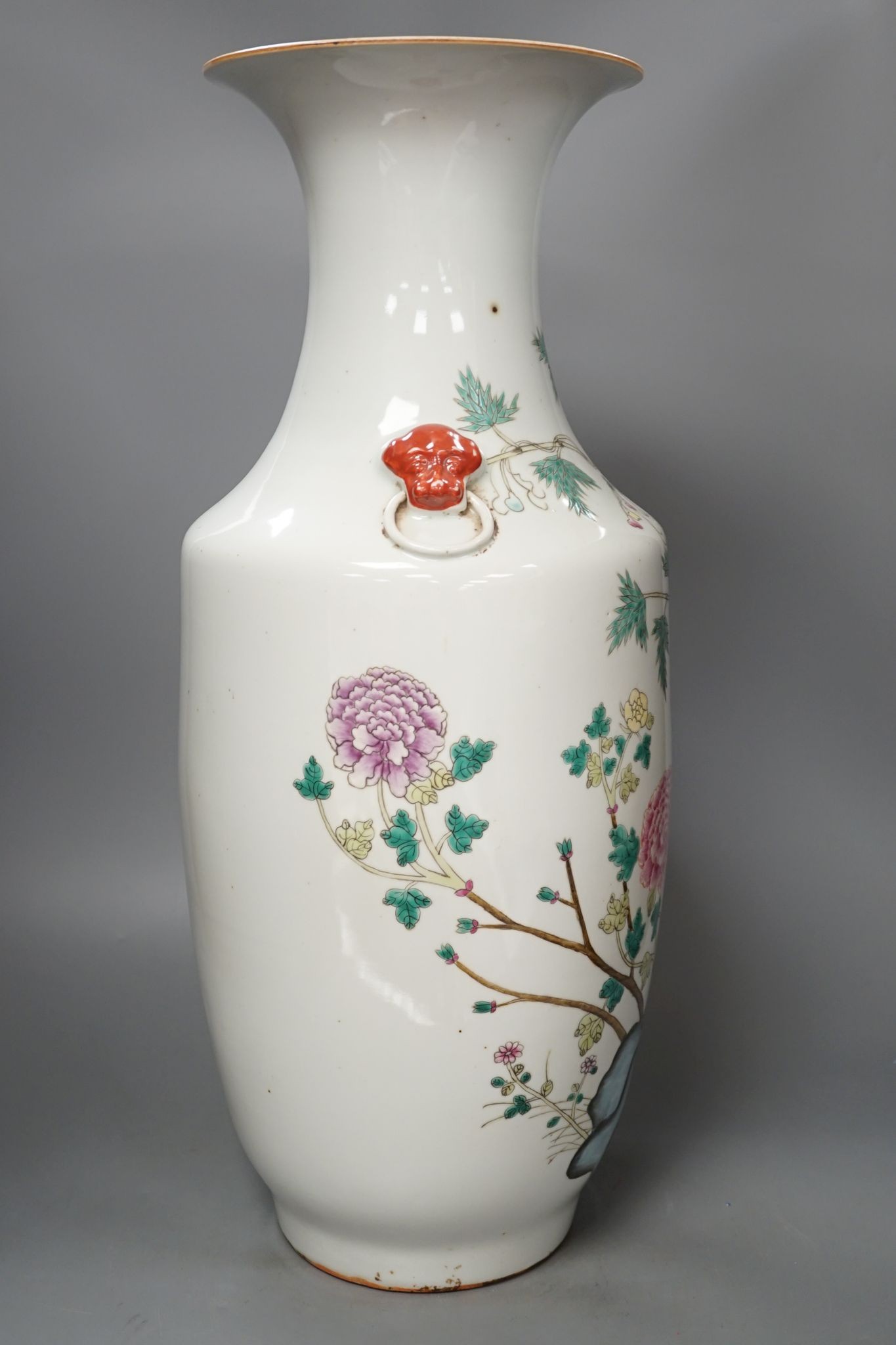 A large Chinese famille rose vase 58cm